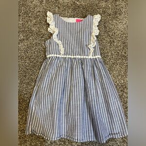 Girls Lilly Pulitzer blue and white dress